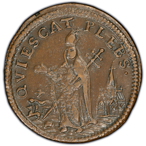Reverse of New Jersey "St. Patrick" Farthing