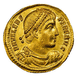 AD 366-67 AV Solidus Valens Antioch, RIC-24, FN obverse