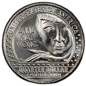 2022-P American Women Quarters Anna May Wong Reverse