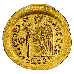 AD 491-518 AV Solidus Anastasius I Constantinople, SB-4 reverse