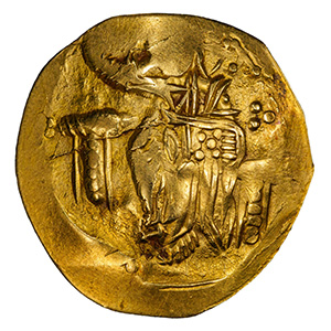 1240-61 AV Hyperpyron Baldwin II Constantinople obverse