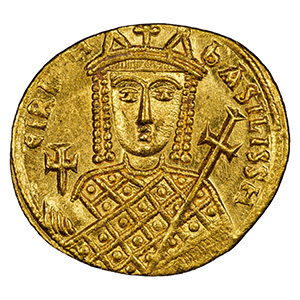 AD 797-802 AV Solidus Irene Constantinople, SB-1599 obverse