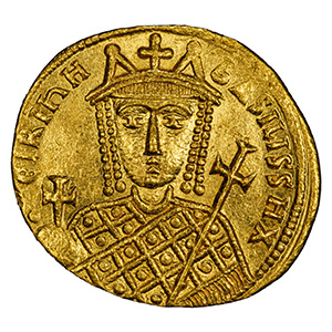 AD 797-802 AV Solidus Irene Constantinople, SB-1599 reverse