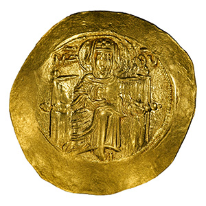 1185-95 AV Hyperpyron Isaac II Constantinople, SB-2001 obverse